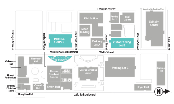 Moody Bible Institute Campus Map Parking | Chicago | Moody Bible Institute